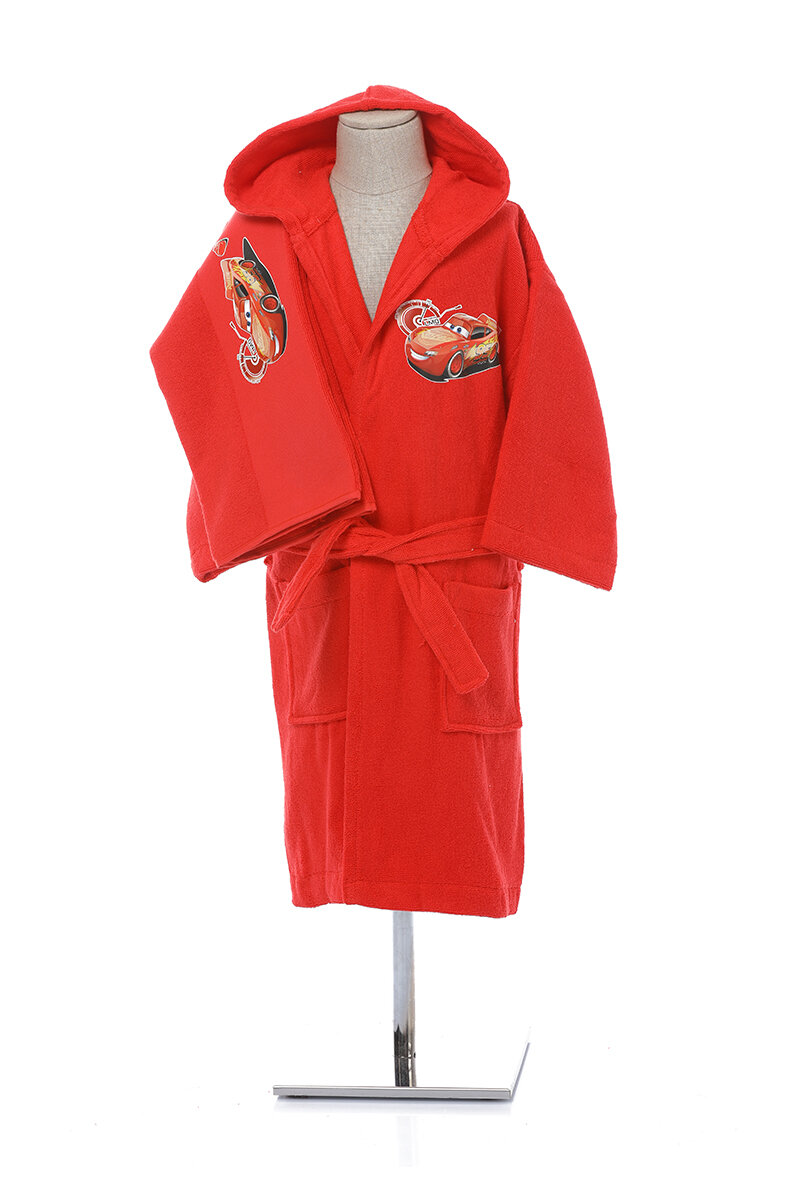 Özdilek Cars Mcqueen Disney Lisanslı Çocuk Bornoz Seti 7/8 Yaş