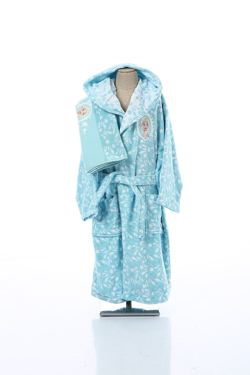 Özdilek Frozen Elsa Disney Lisanslı Çocuk Bornoz Seti 7/8 Yaş