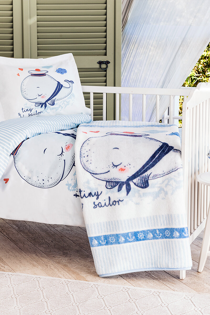 Özdilek Tiny Sailor Bebek Battaniyeli Nevresim Takımı