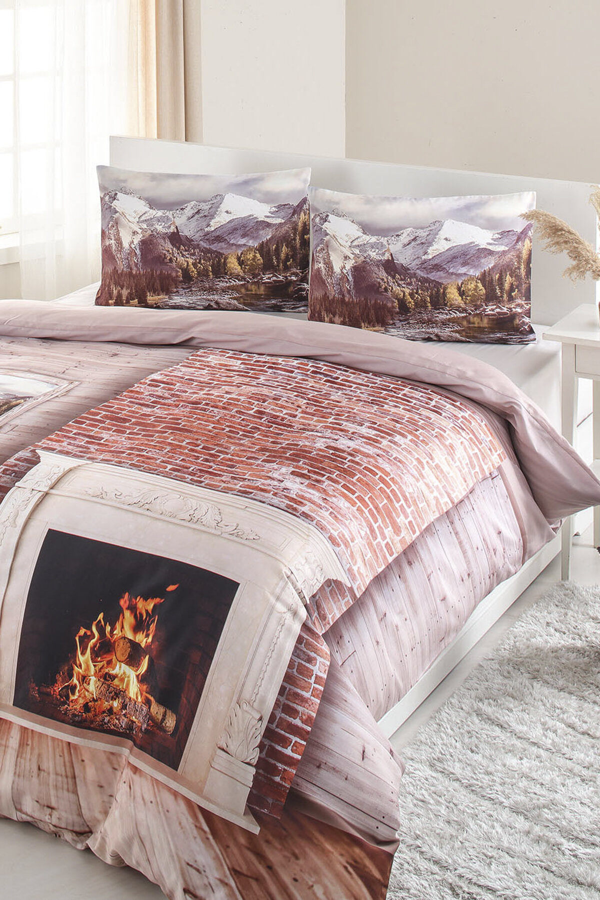 Özdilek Kış Çift Kişilik Soft Life Saten Nevresim Takımı