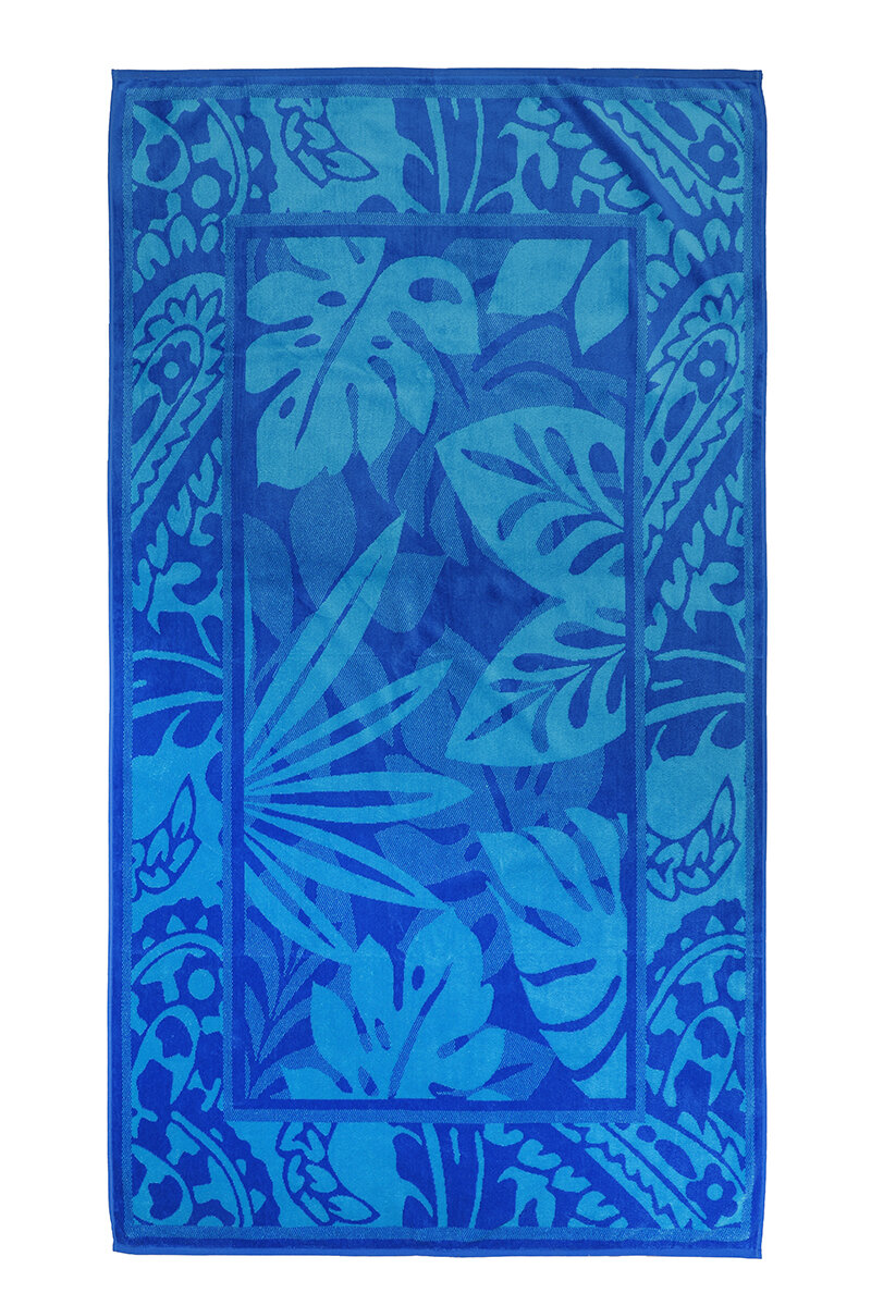 Özdilek Saint Tropez Palmley Blue Kadife Plaj Havlusu 101x178 cm
