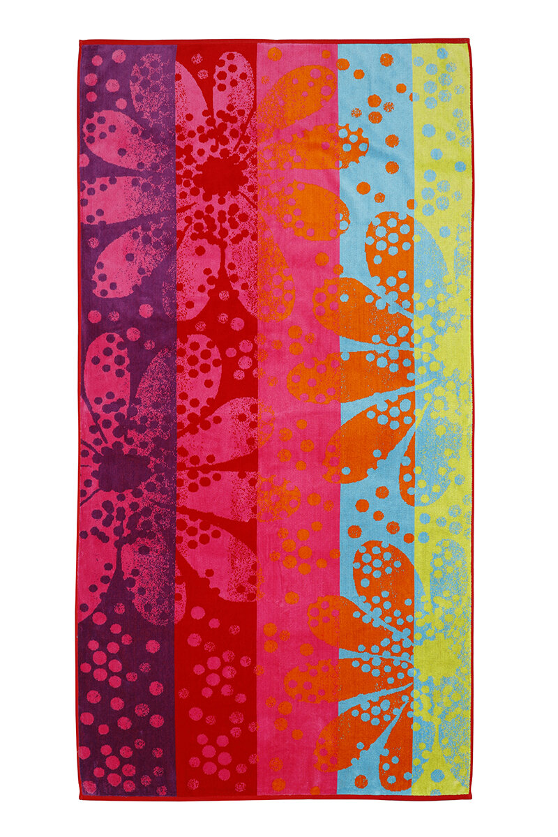 Özdilek Saint Tropez Pop Floral Kadife Plaj Havlusu 101x188 cm