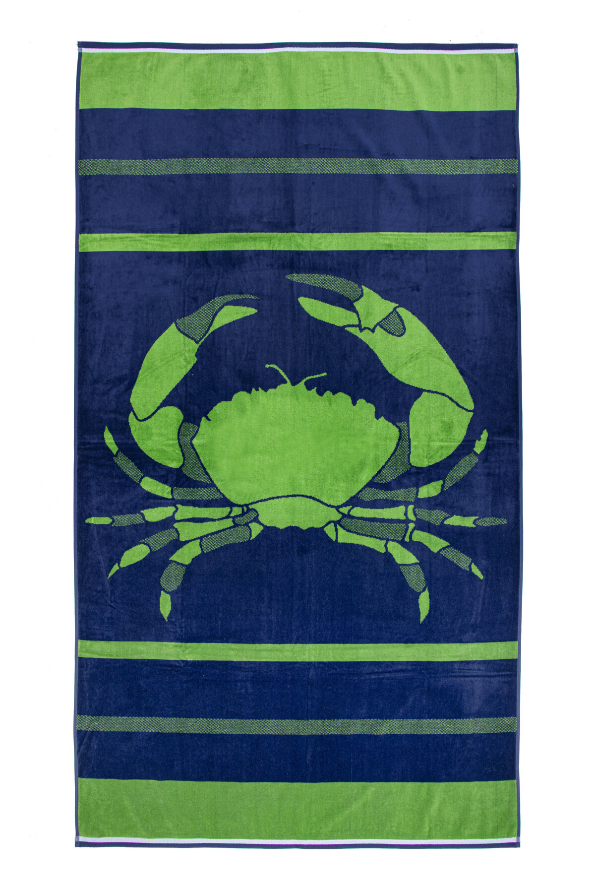 Özdilek Saint Tropez Crab Stripe Kadife Plaj Havlusu 101x188 cm