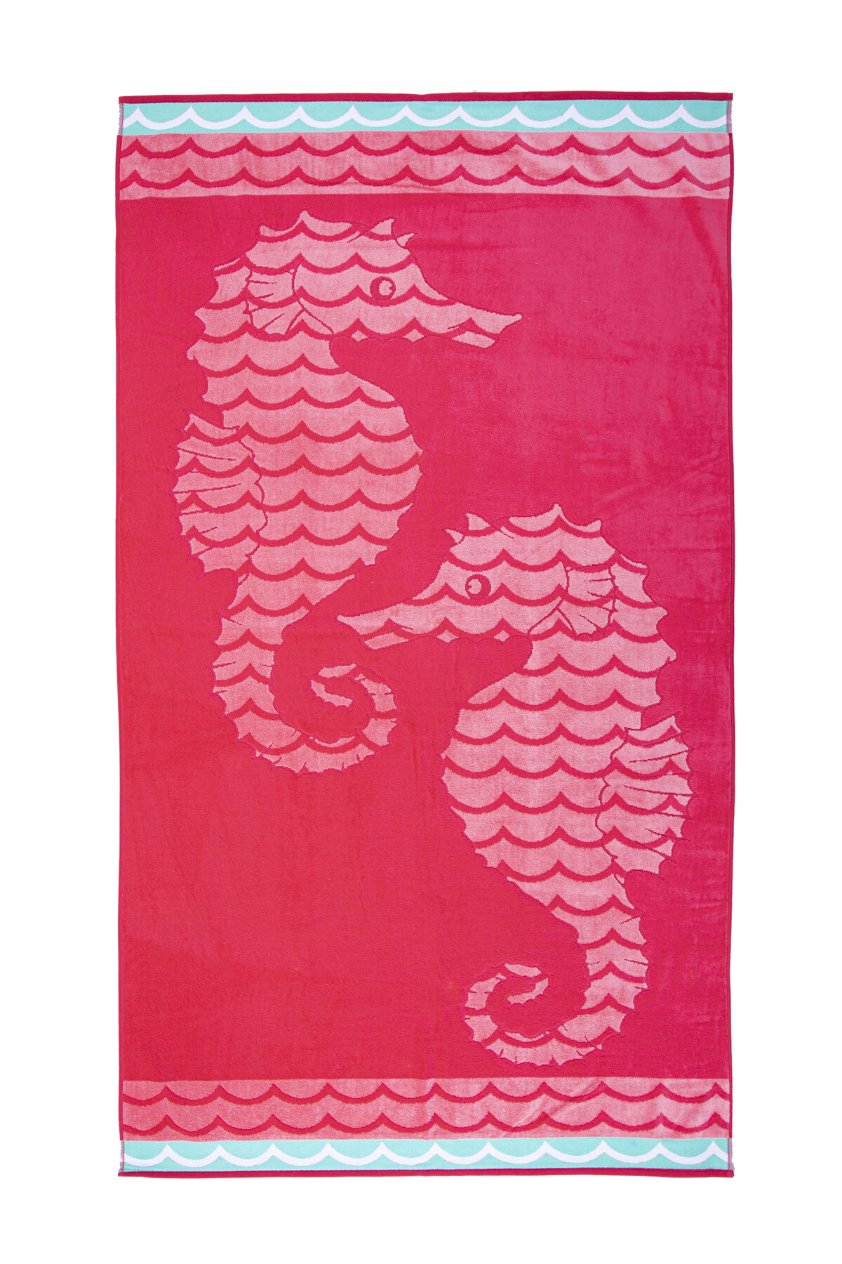 Özdilek Saint Tropez Horses Waves Kadife Plaj Havlusu 101x178 cm