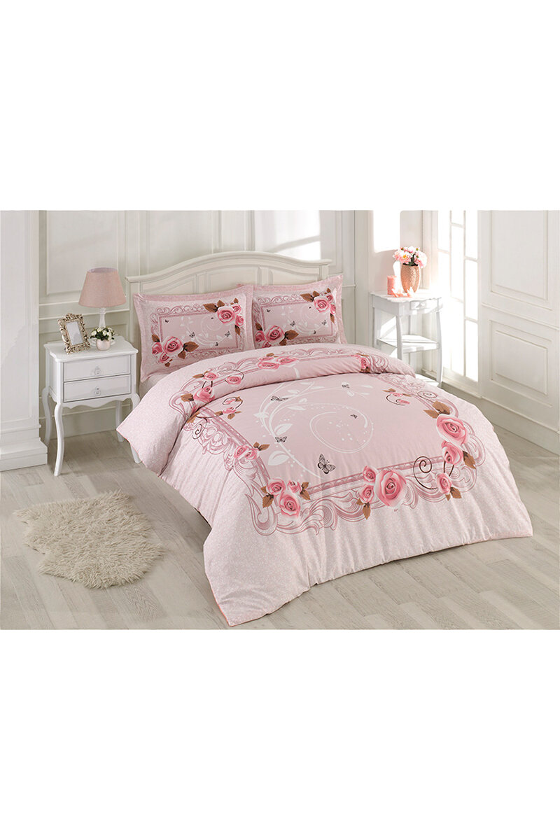 Özdilek Katre Çift Kişilik Lastikli Çarşaf Nevresim Takımı