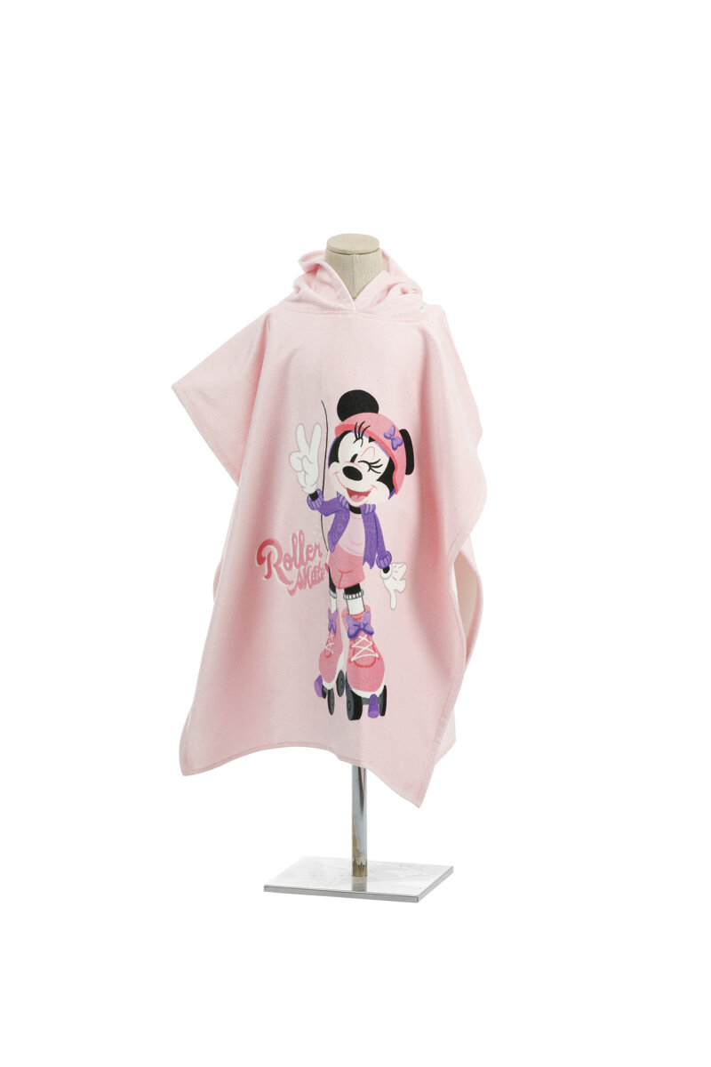 Özdilek Minnie Mouse Skate Disney Lisanslı Kadife Çocuk Panço 4/9 Yaş