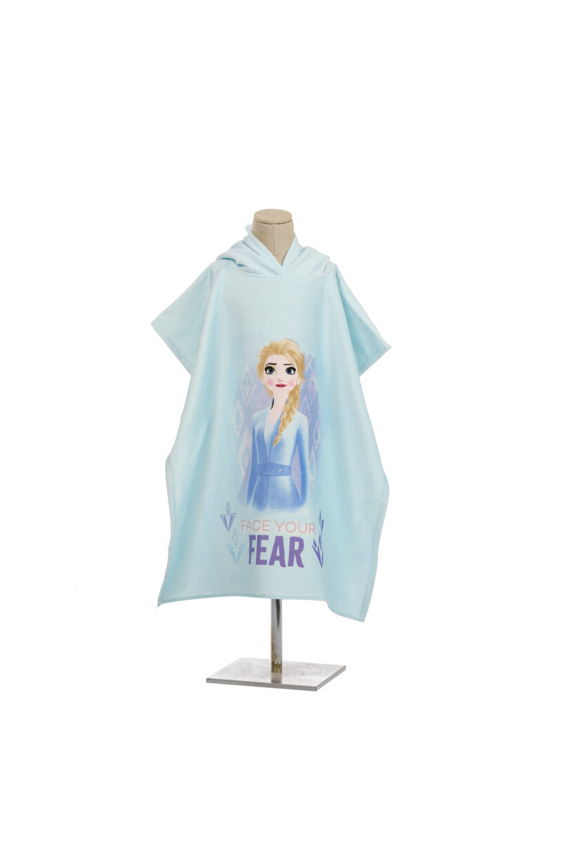 Özdilek Frozen Elsa Ice Disney Lisanslı Kadife Çocuk Panço 4/9 Yaş