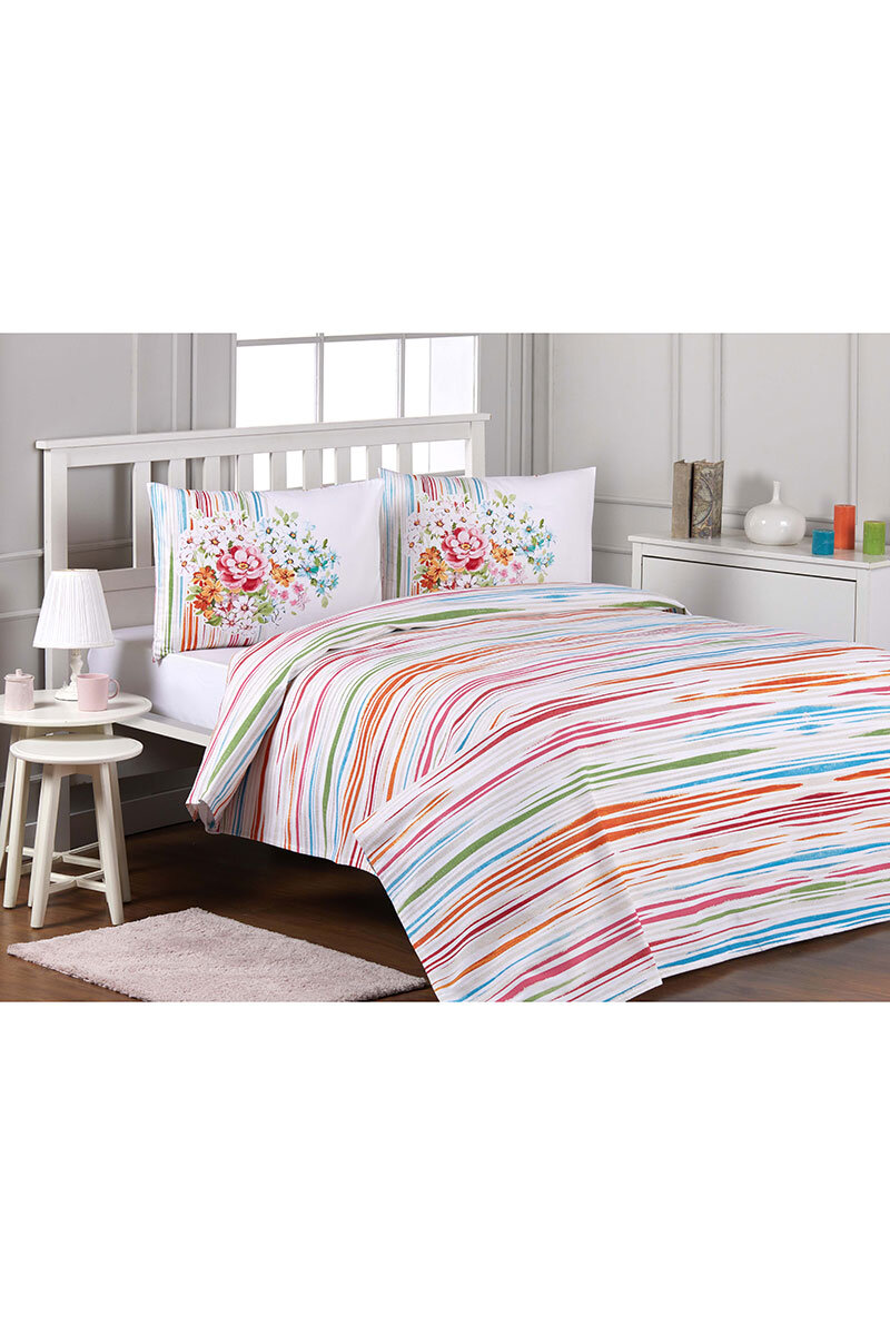 Özdilek Flower And Lines Çift Kişilik Pike Takımı