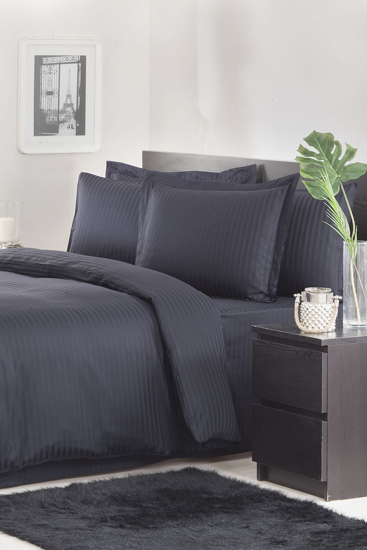 Özdilek Line King Size Saten Nevresim Takımı