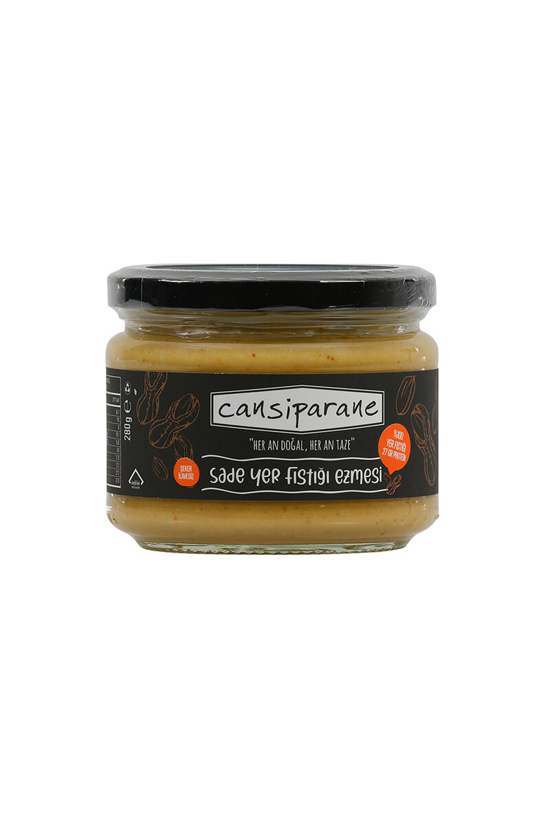 Cansiparane %100 Fıstık Ezmesi 280 g Şeker İlavesiz
