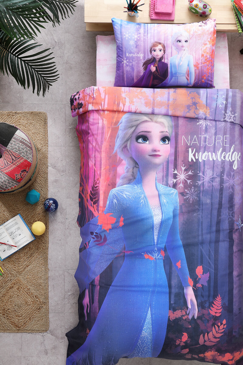 Özdilek Frozen Nature Tek Kişilik Disney Lisanslı Çocuk Pike Takımı