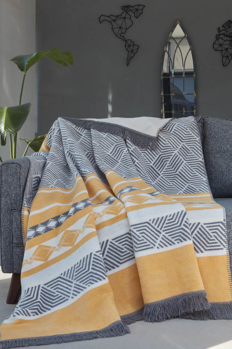 Özdilek Linhas Çift Kişilik Pamuklu Battaniye 180x220 cm