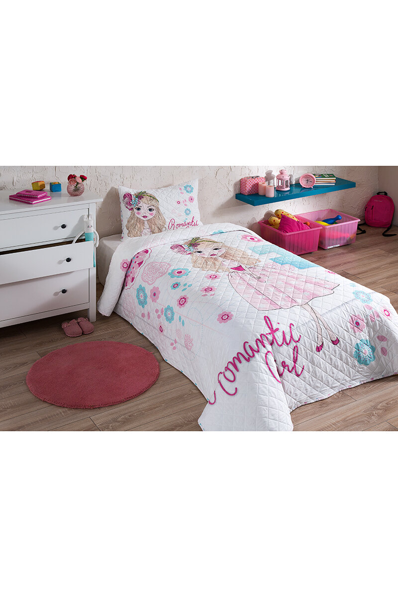 Özdilek Romantic Girl Tek Kişilik Yatak Örtüsü 160x230 cm