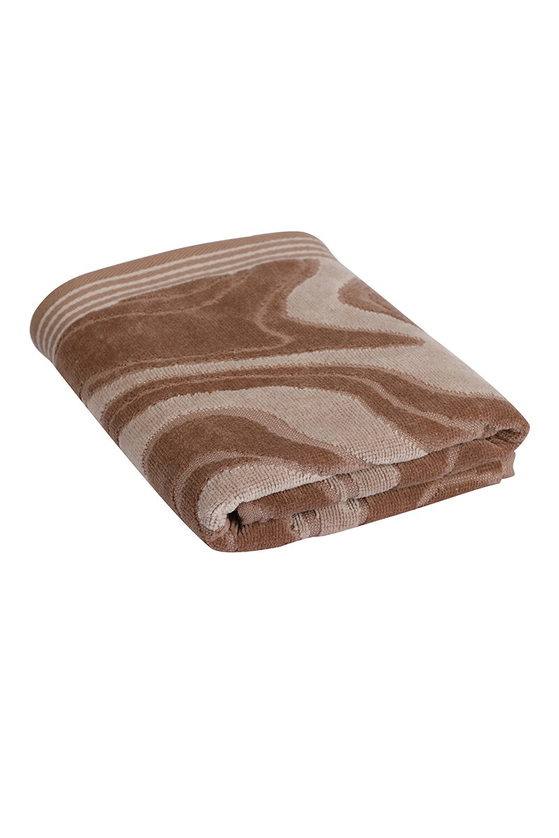 Özdilek Marble Kadife Banyo Havlusu 90x150 cm