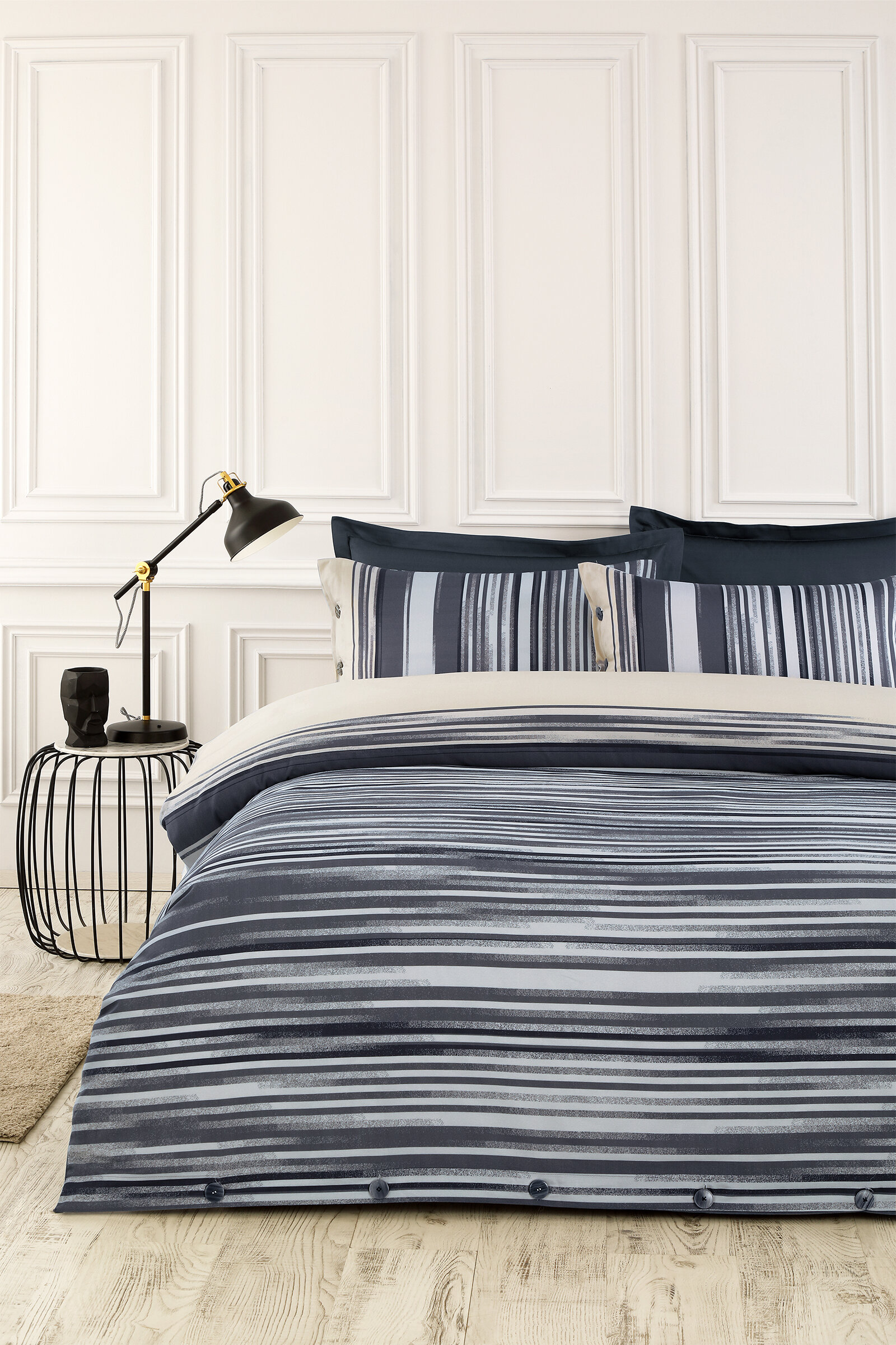 Sadem Organik Oniks King Size Saten Nevresim Takımı