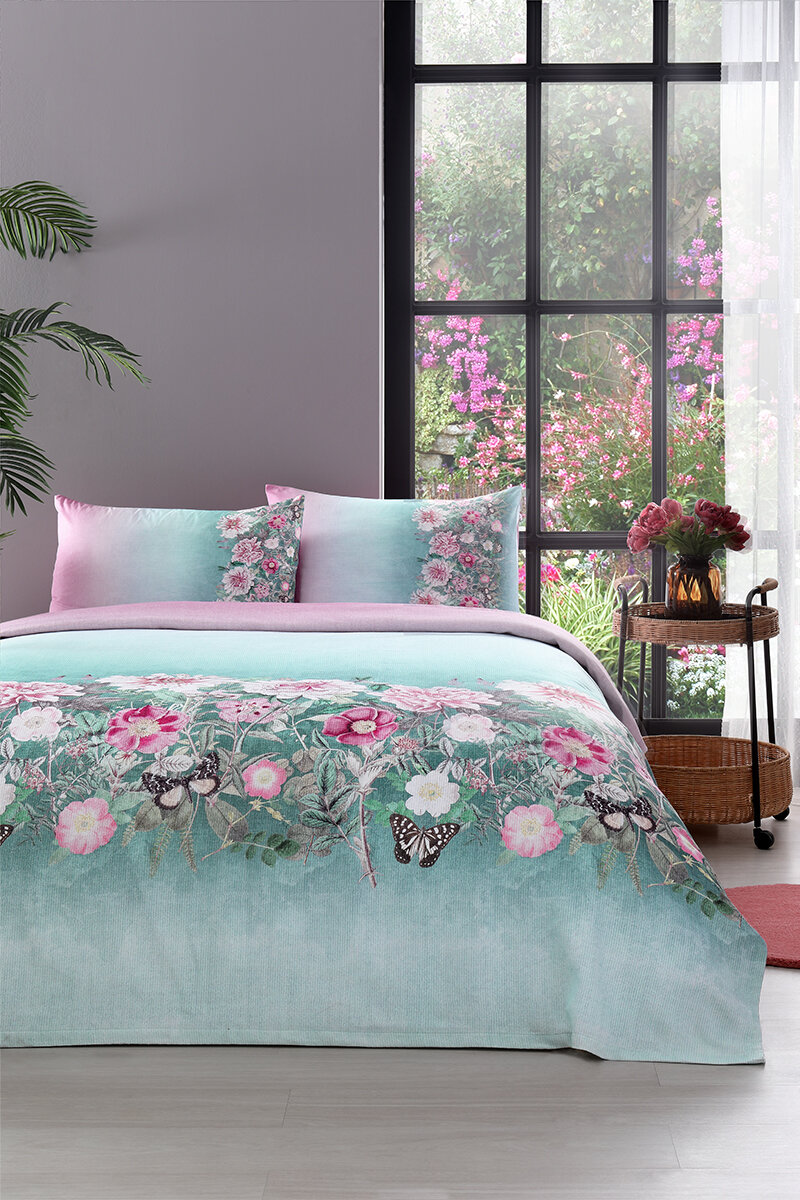 Özdilek Crisantemo Çift Kişilik Pike Takımı