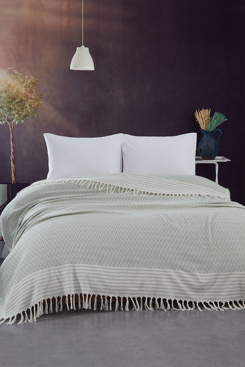 Floretta Weave Çift Kişilik Pike Örtü 200x230 cm
