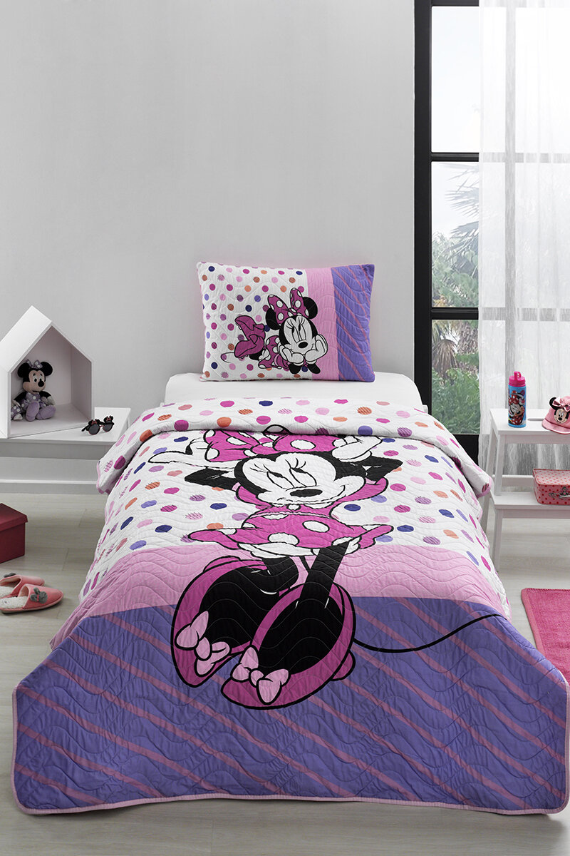 Özdilek Minnie Mouse Trend Tek Kişilik Disney Lisanslı Çocuk Yatak Örtüsü 160x230 cm