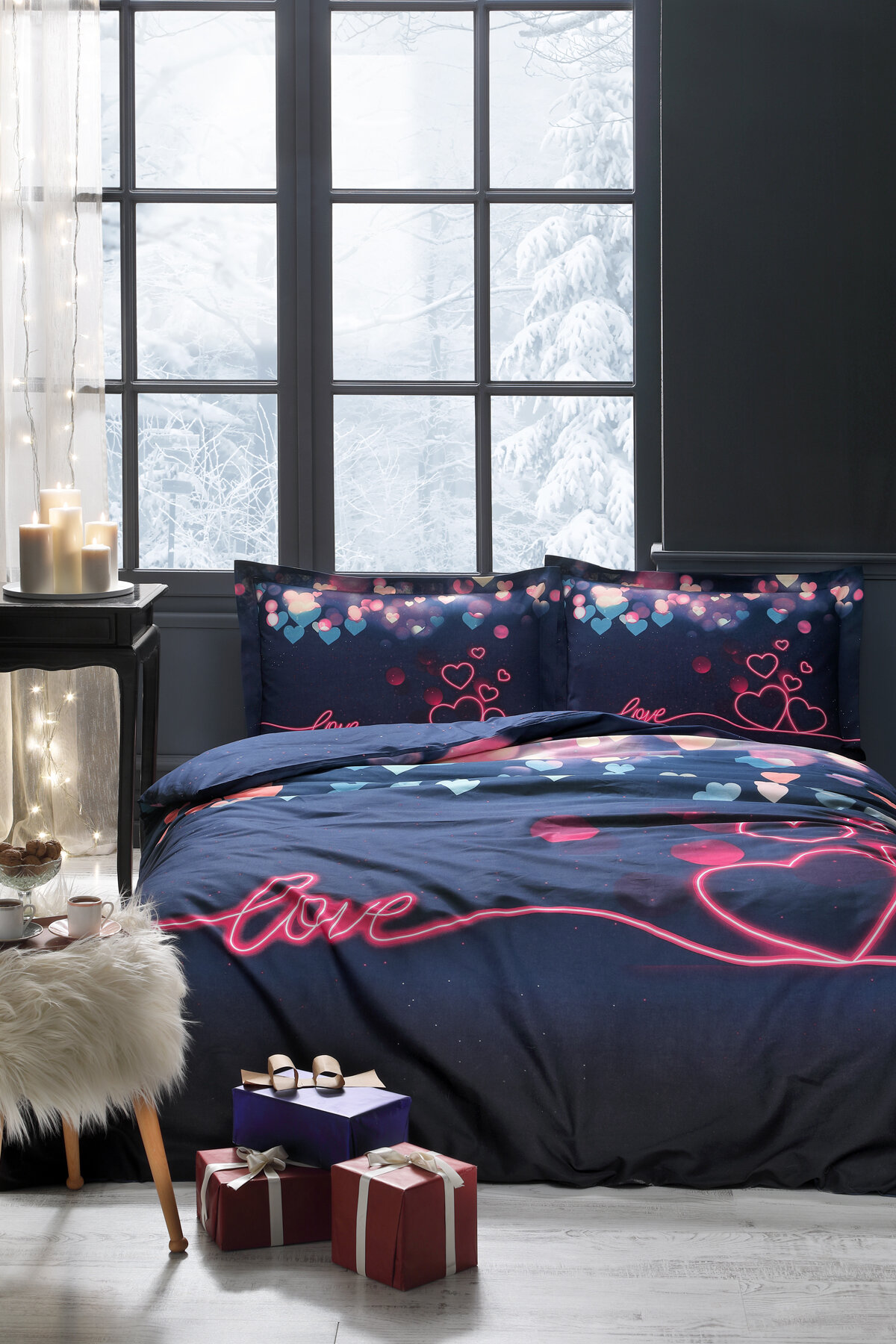 Özdilek Rain Of Love Çift Kişilik Nevresim Takımı