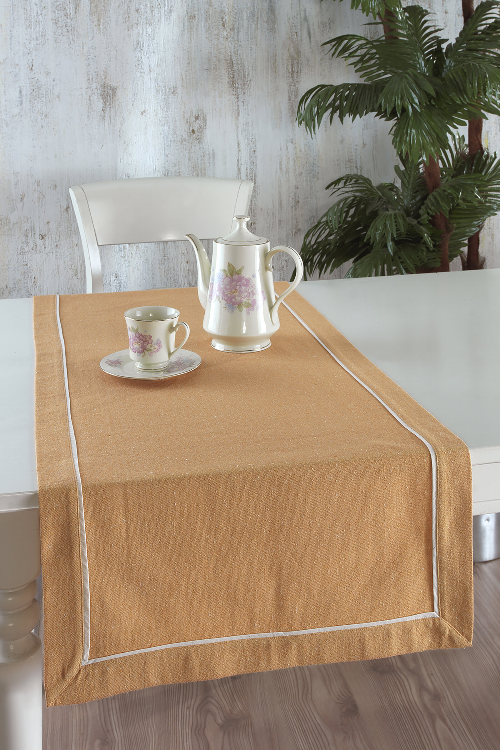 Floretta Düz Renk Keten Runner DP016 50x130 cm