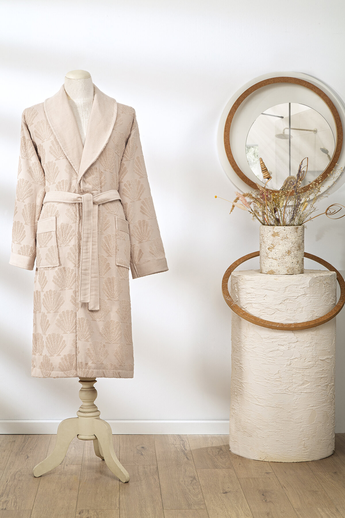 Özdilek Shell Line Şal Yaka Peştamal Bornoz