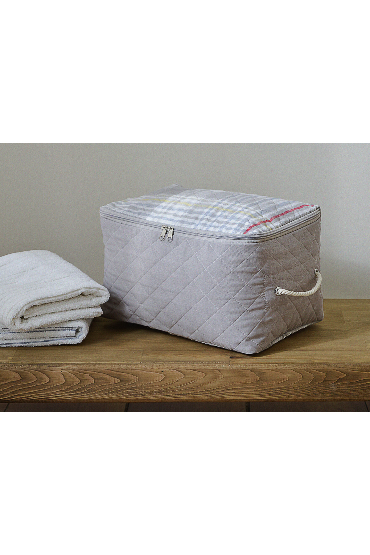 Floretta Çizgili Çorap Hurcu 30x22x18 cm