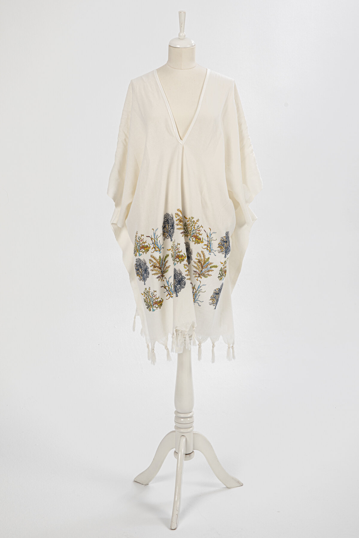 Floretta Mercan Peştemal Plaj Elbisesi