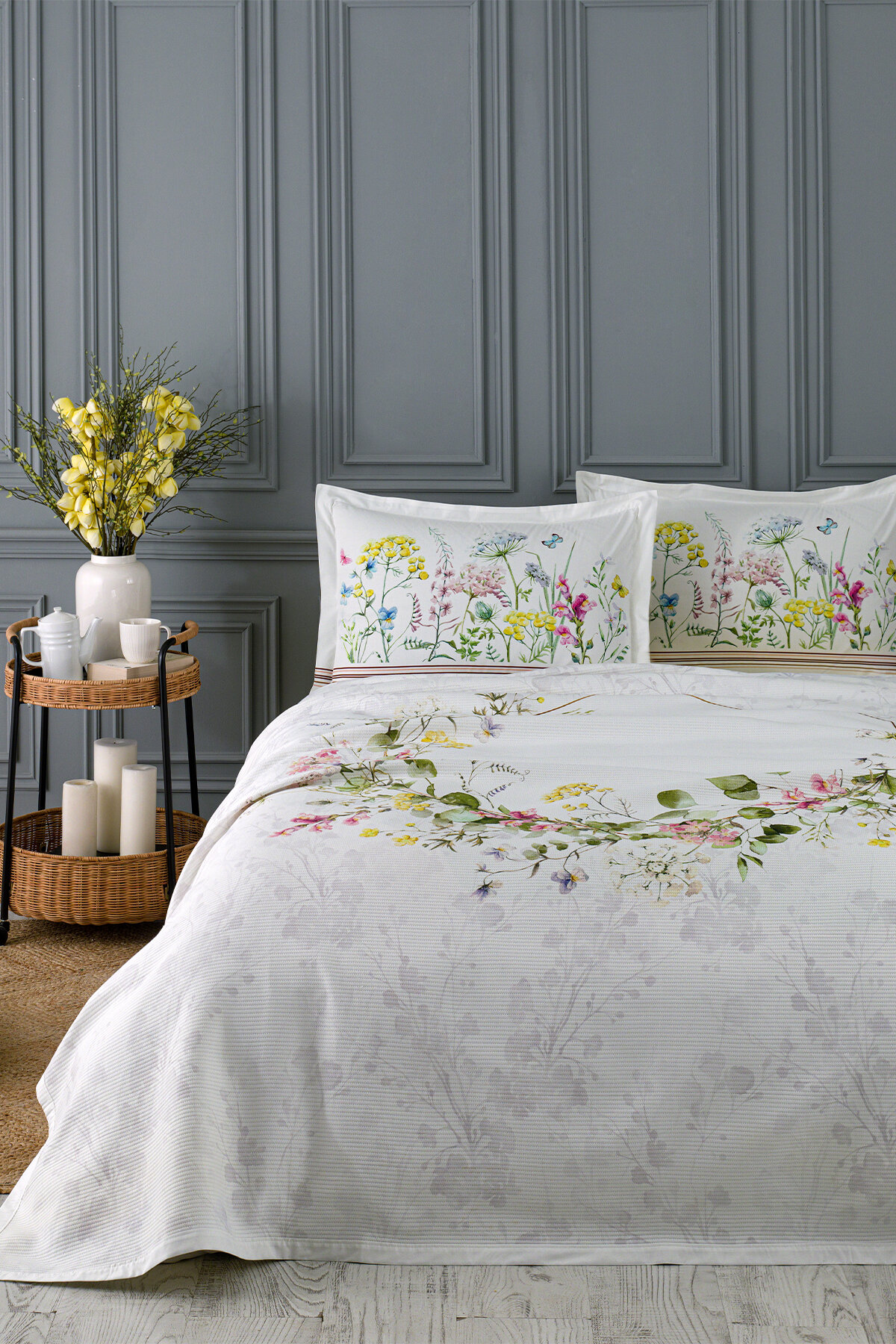 Özdilek Jardin De Flor Çift Kişilik Lüks Pike Takımı