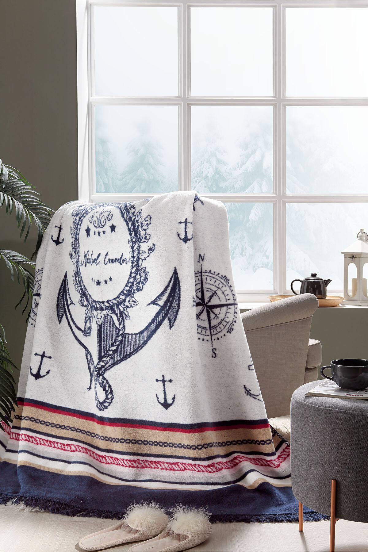 Özdilek Canvas Çift Kişilik Pamuklu Battaniye 180x220 cm