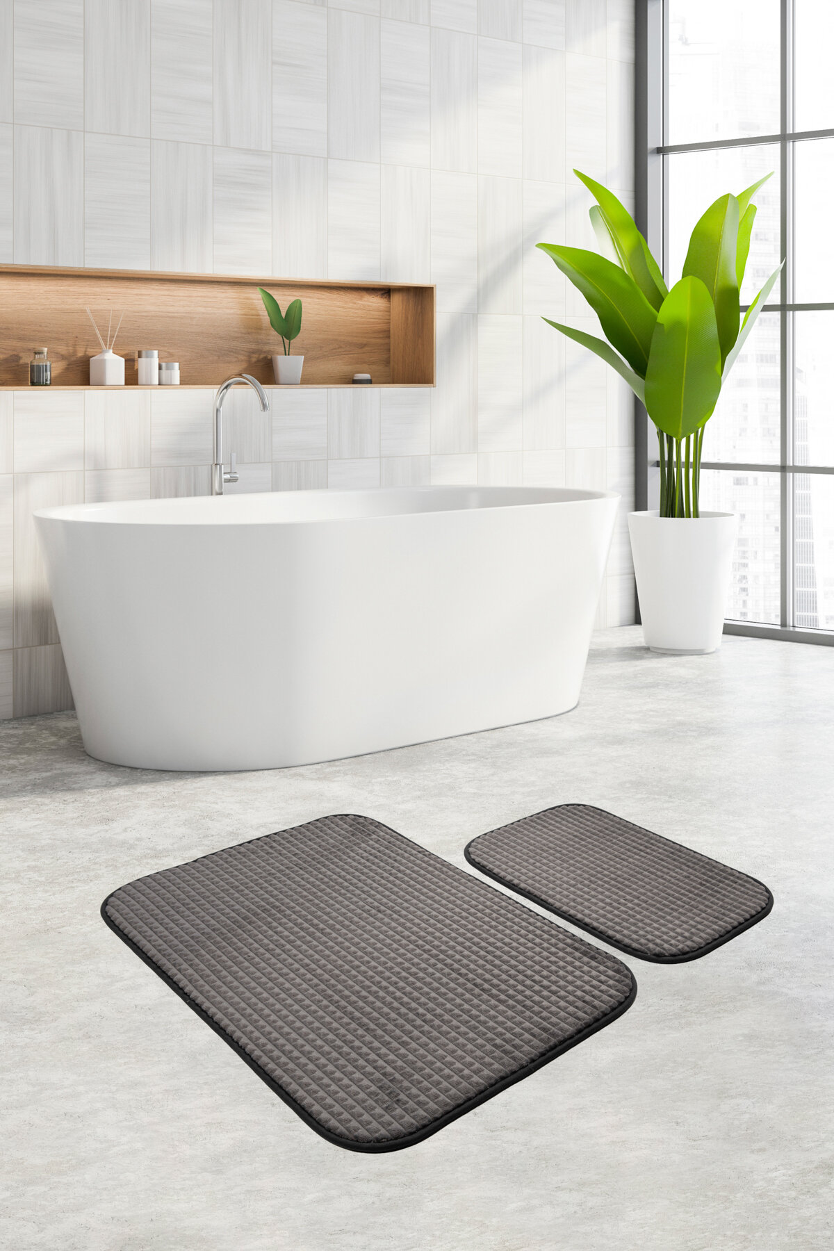 Özdilek Carre 2'li Banyo Paspası