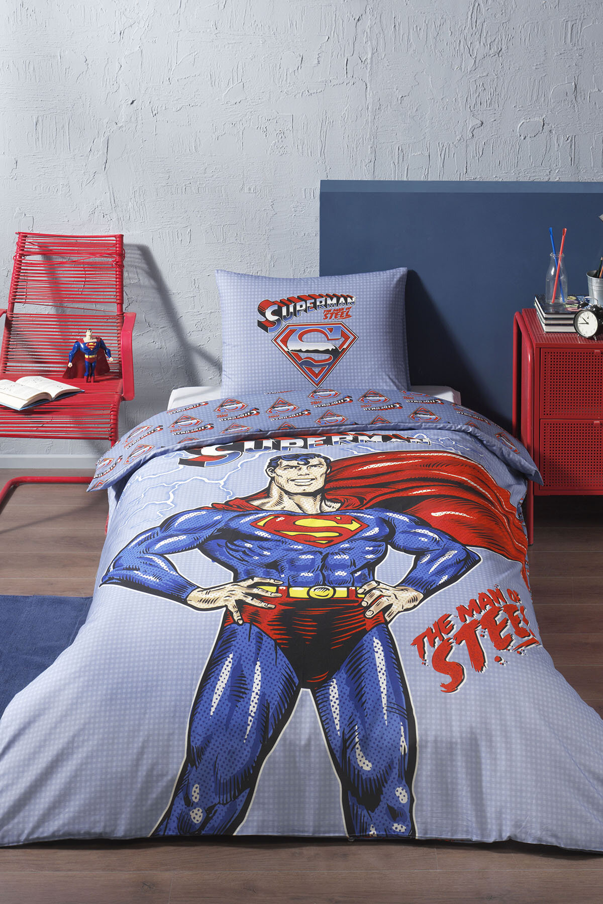 Özdilek Superman Light Tek Kişilik Lisanslı Çocuk Nevresim Takımı