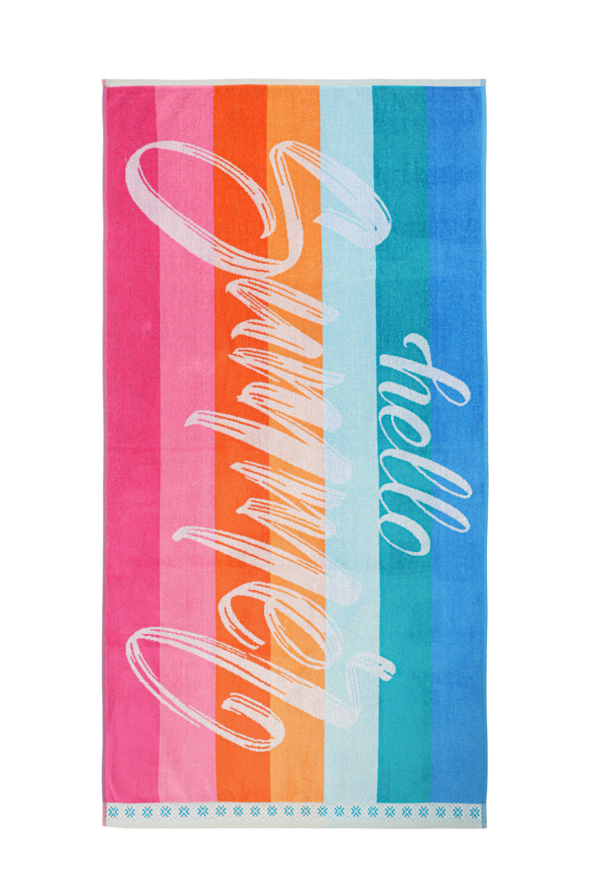 Özdilek Summer Heat Hello Kadife Plaj Havlusu 70x140 cm