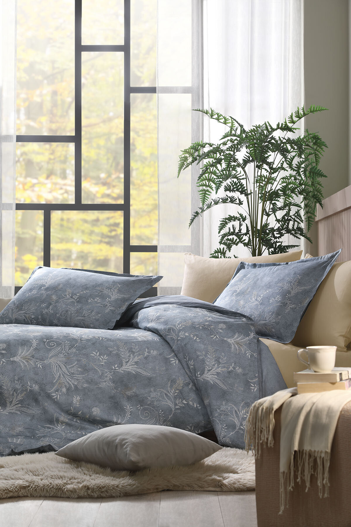 Özdilek Flor Espinal Çift Kişilik Nevresim Takımı