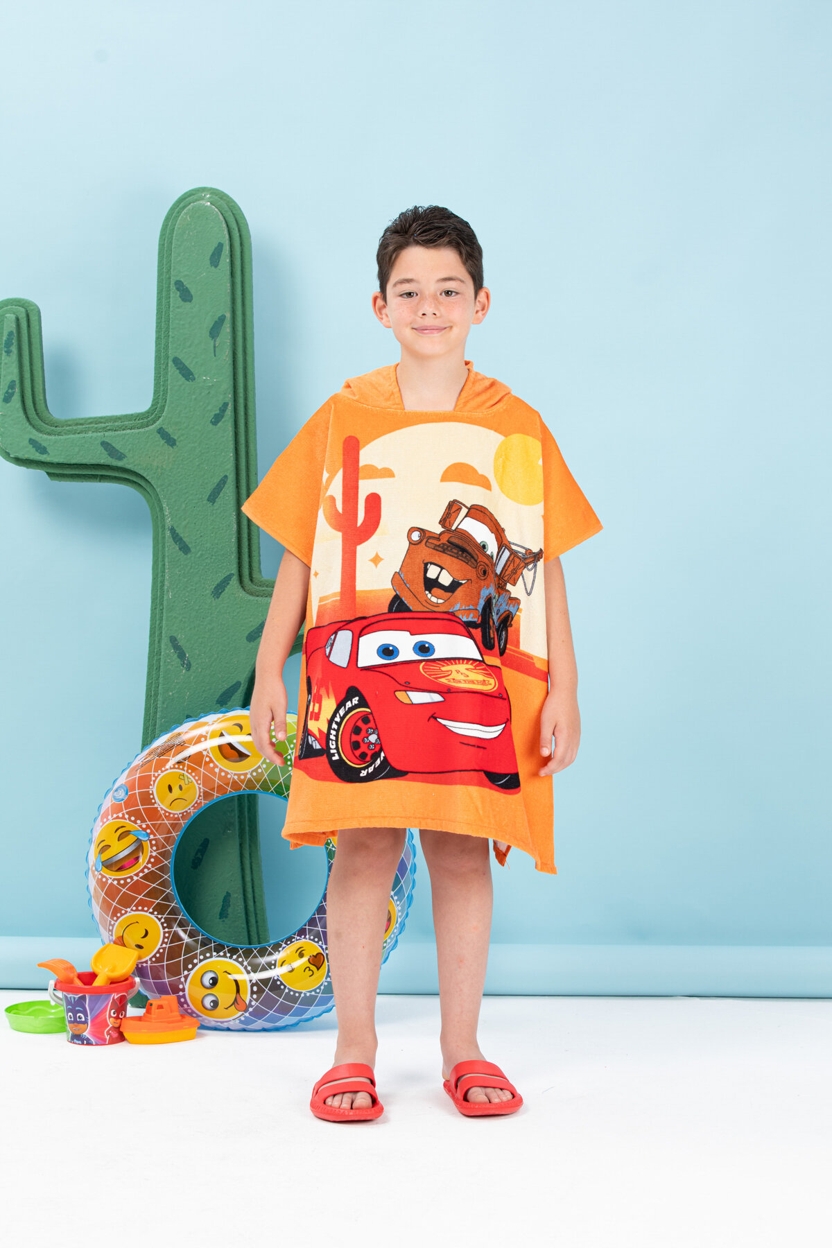 Özdilek Cars Springs Disney Lisanslı Kadife Çocuk Panço 4/9 Yaş