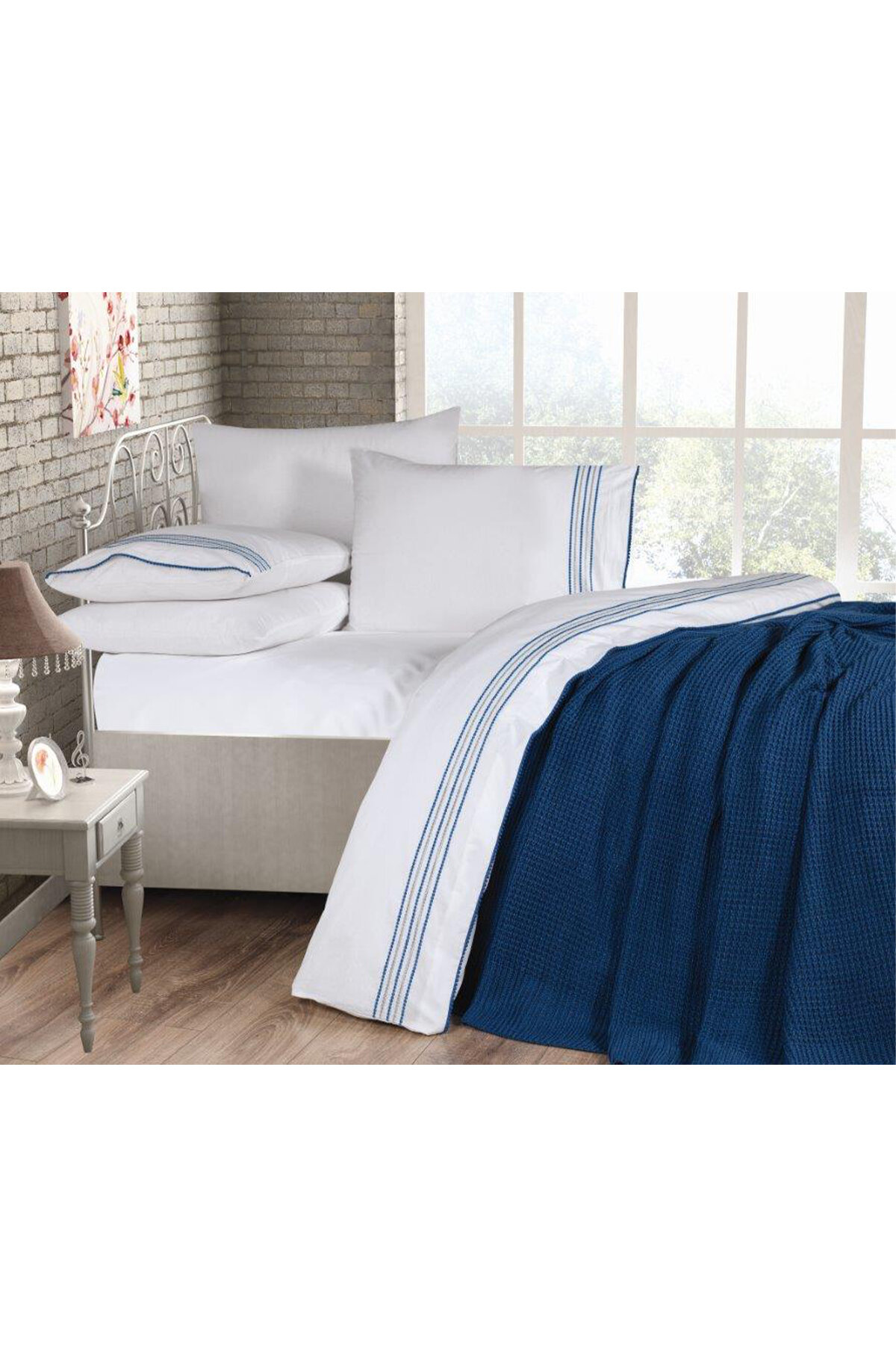 Özdilek Prime Çift Kişilik Triko Battaniyeli Nevresim Takımı