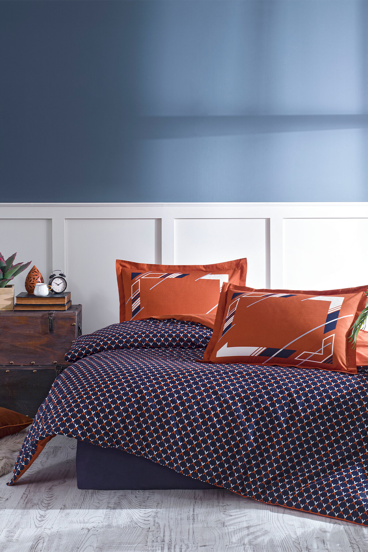 Özdilek Kudonta Çift Kişilik Lastikli Çarşaf Nevresim Takımı