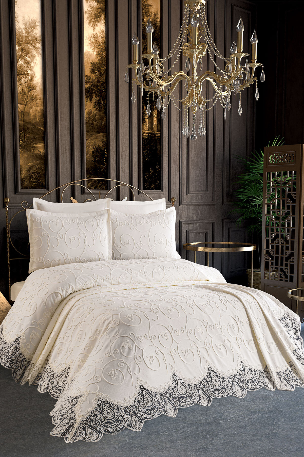 Özdilek İsabella Çift Kişilik Pike Seti 3 Parça