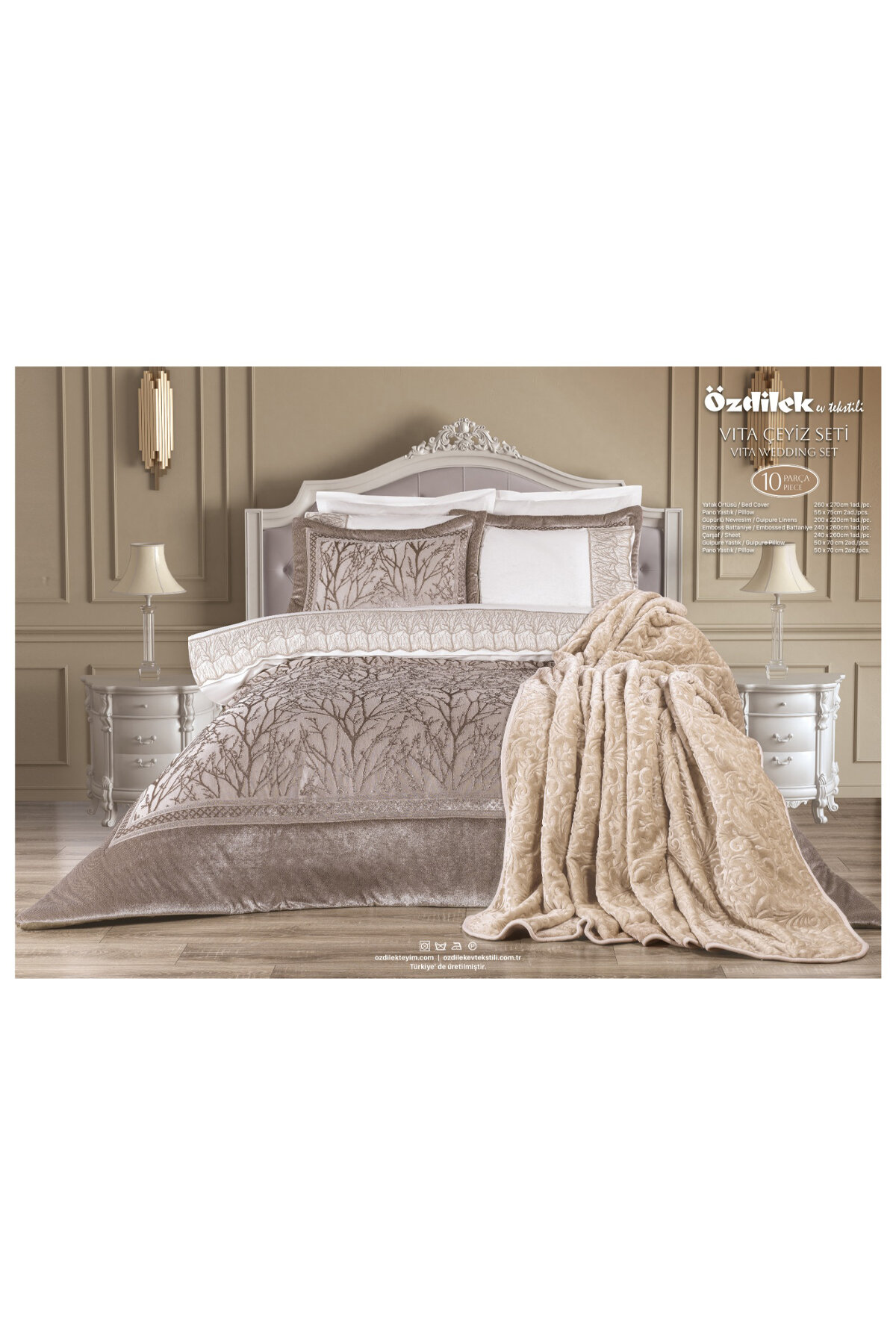 Özdilek Vita Çift Kişilik Çeyiz Seti 10 Parça