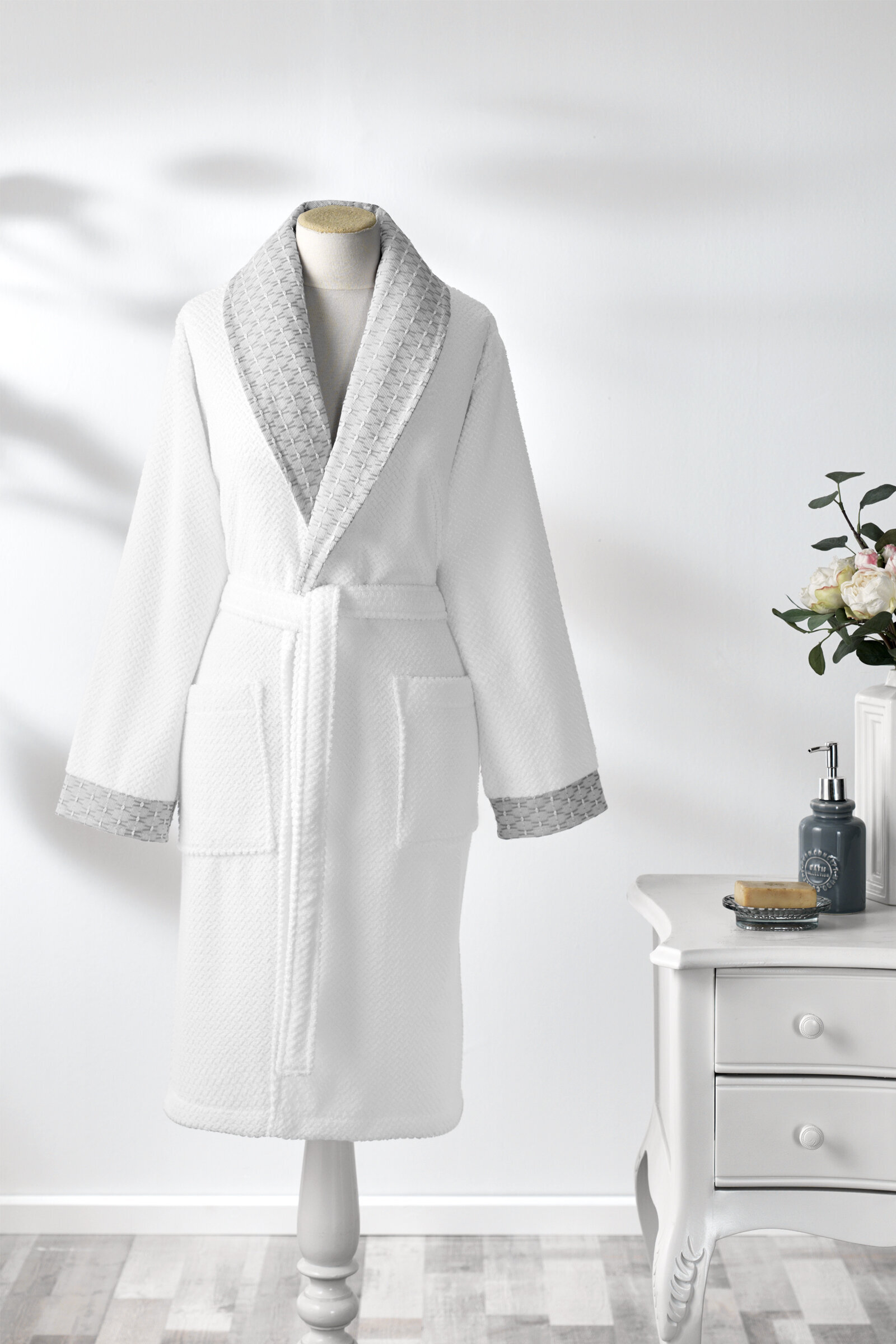 Özdilek Strap Şal Yaka Bornoz