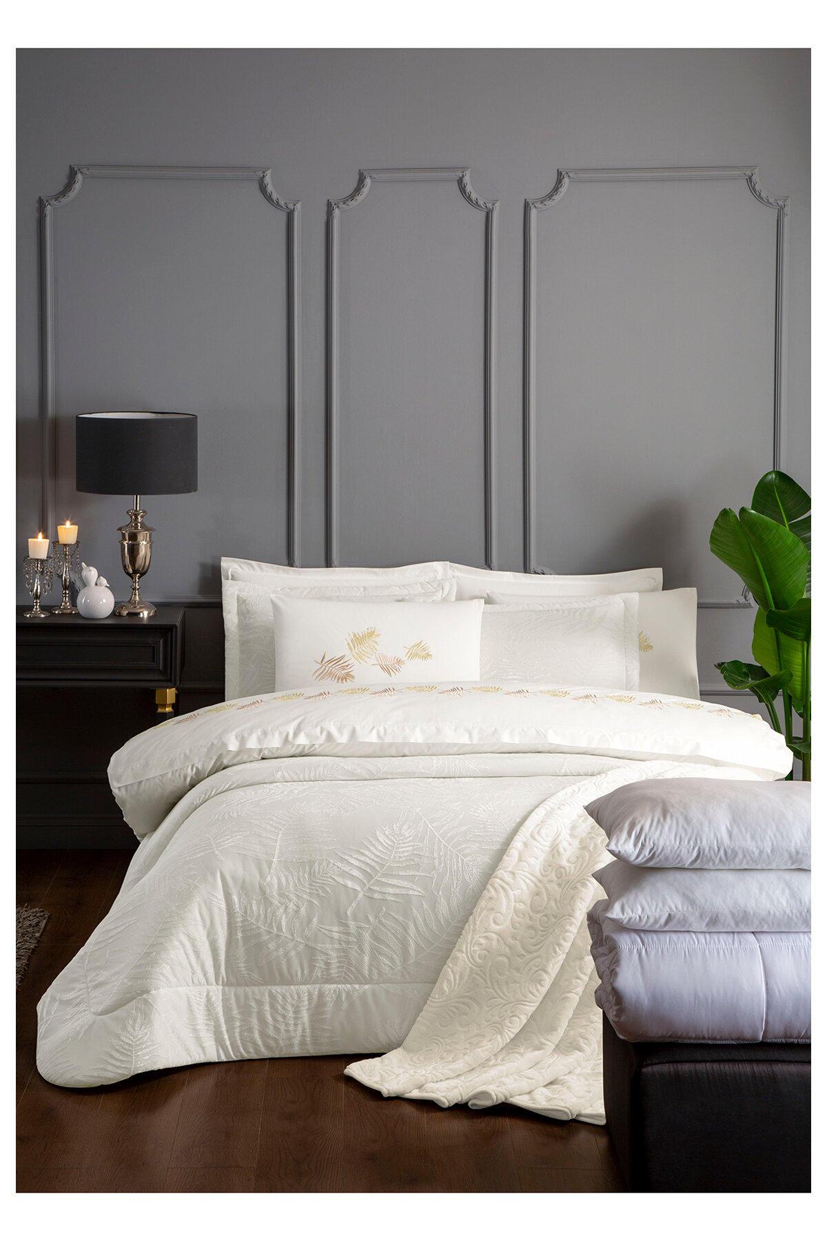 Özdilek Palmera Çift Kişilik Çeyiz Seti 13 Parça