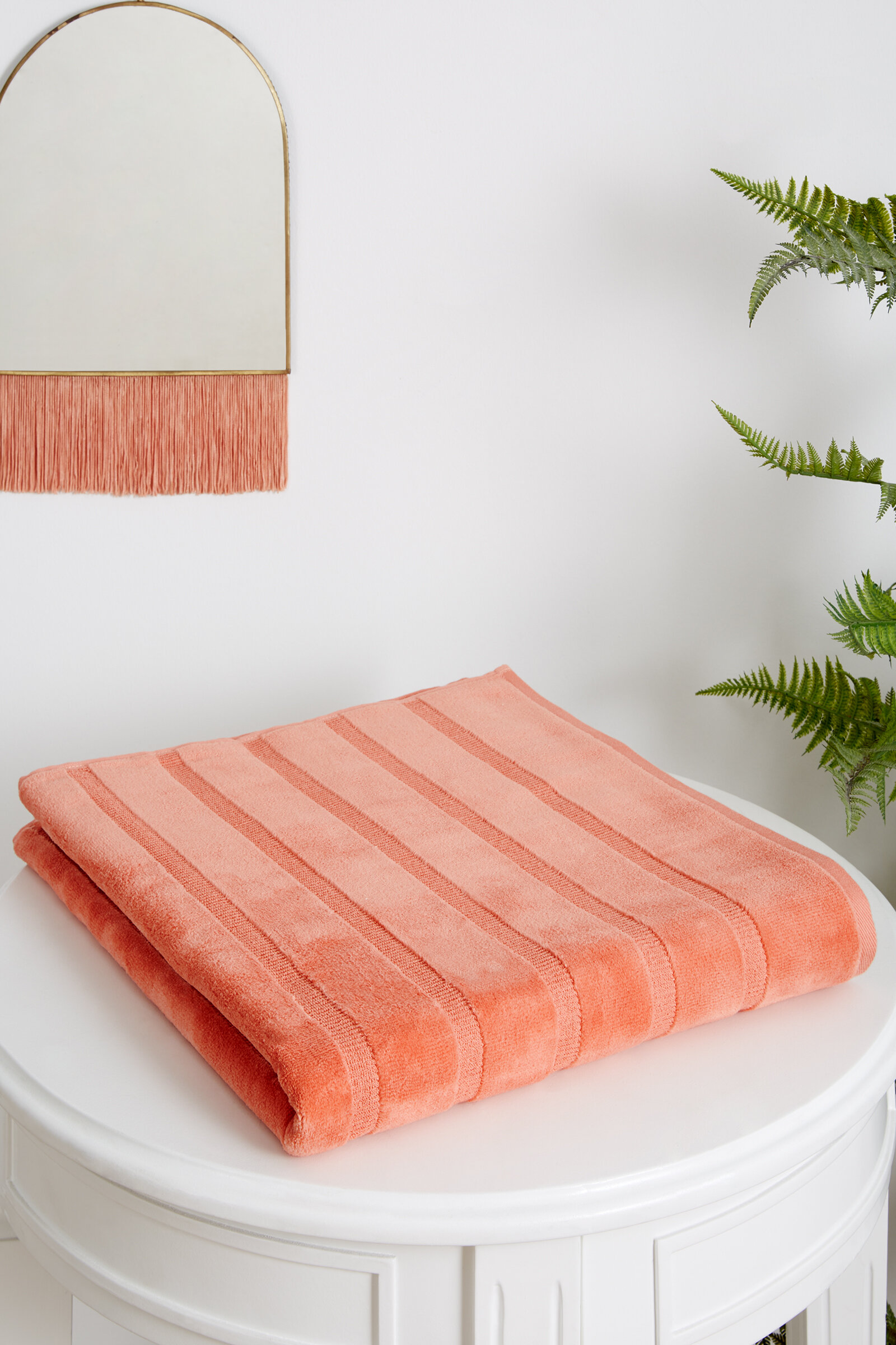 Sadem Organik Stripe Banyo Havlusu 90x150 cm