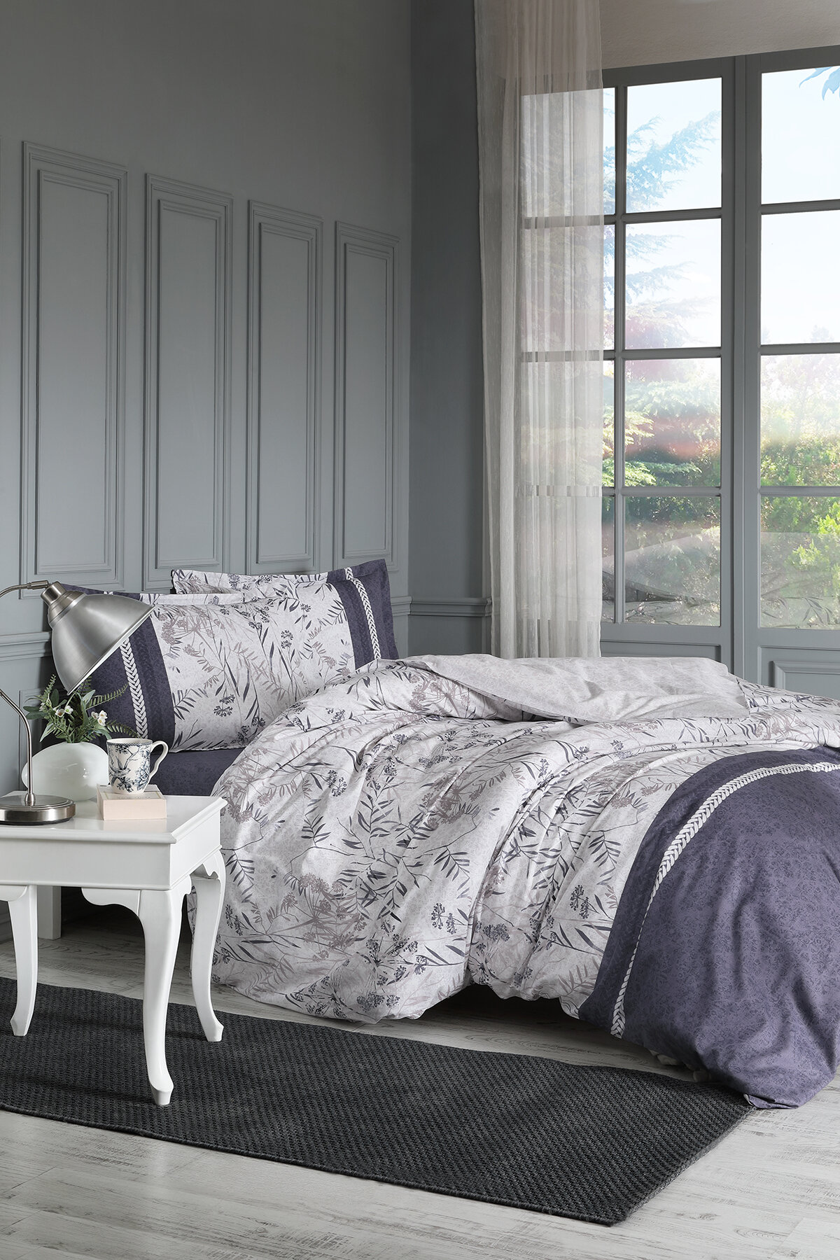 Özdilek Branch Çift Kişilik Lastikli Çarşaf Nevresim Takımı