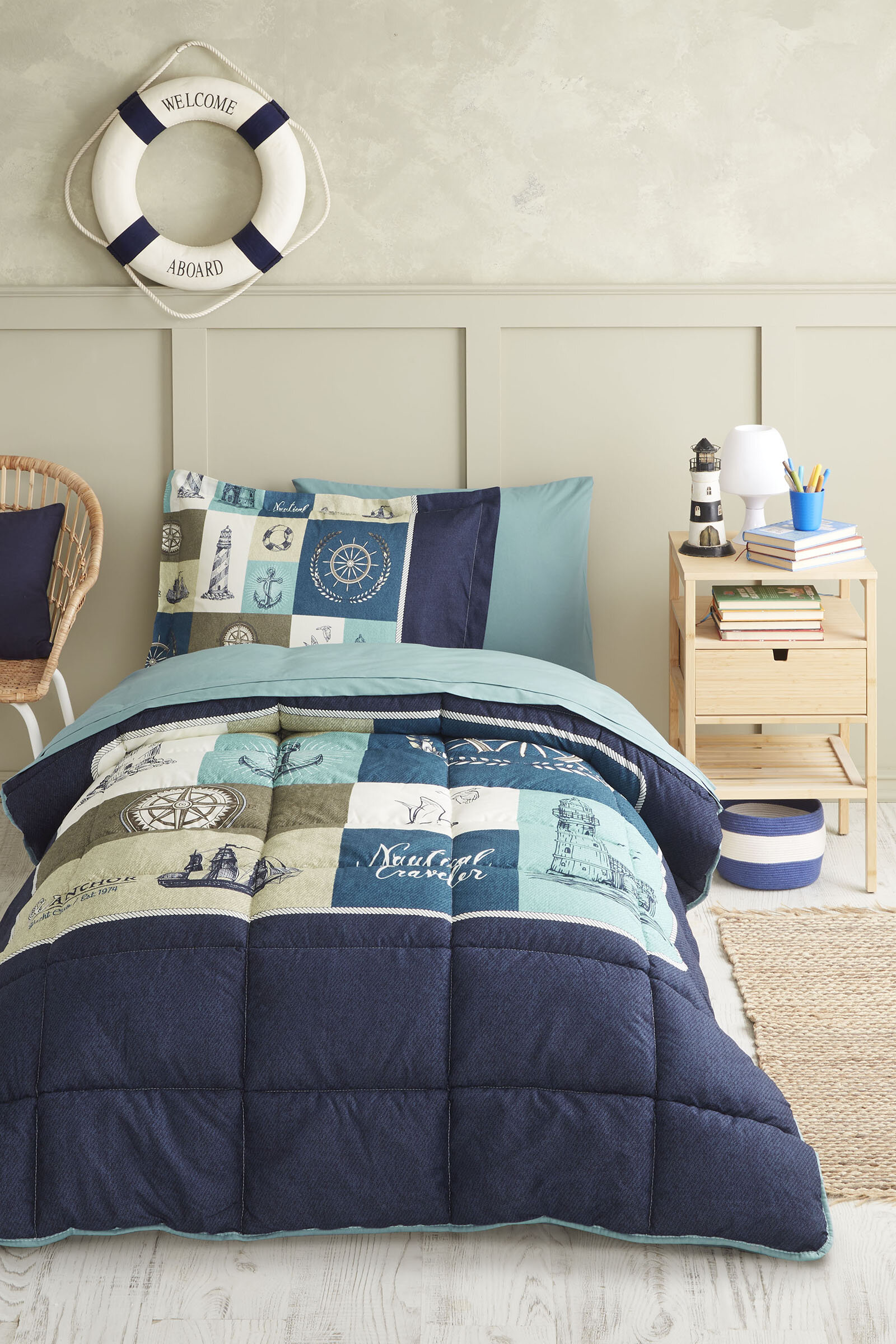 Özdilek Nautical Traveler Tek Kişilik Uyku Seti
