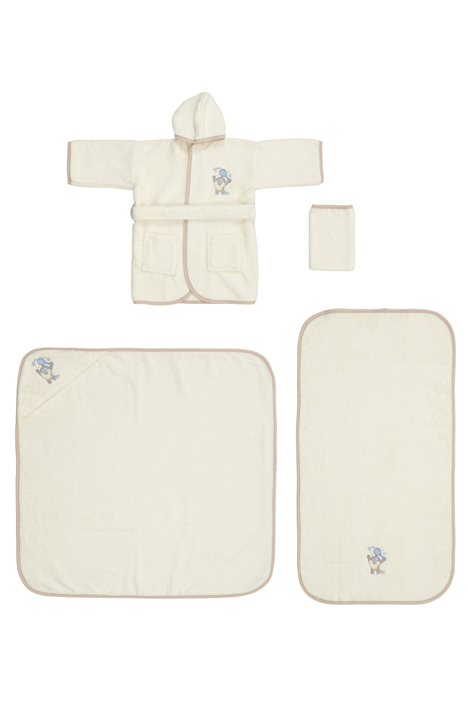 Özdilek Tazmania Goal Lisans Nakışlı Bambu Yenidoğan Bebek Seti