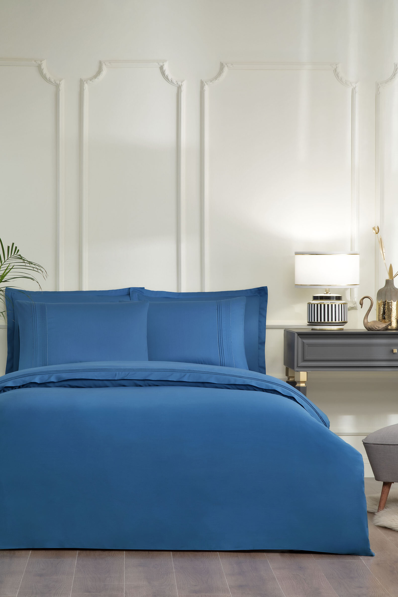 Sadem Organik Soft Line Çift Kişilik Saten Nevresim Takımı