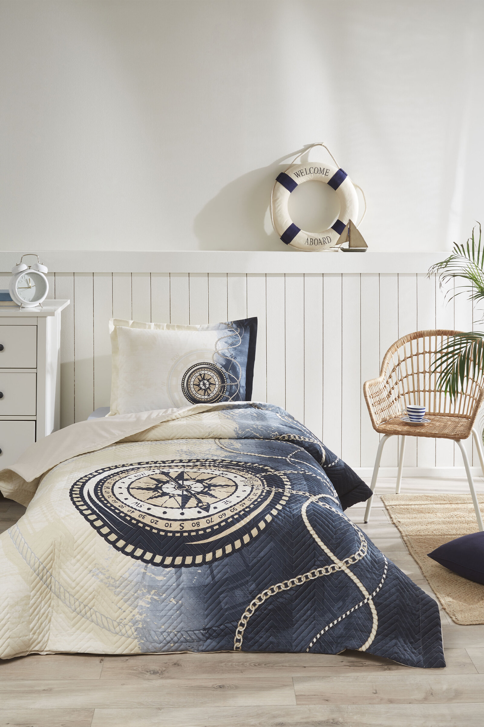 Özdilek Compass Tek Kişilik Kapitone Nevresim Takımı