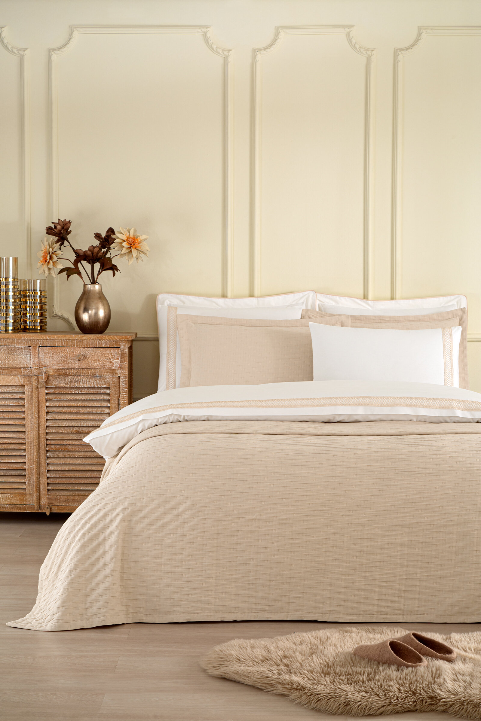 Özdilek Arus Çift Kişilik Yatak Örtülü Nevresim Takımı