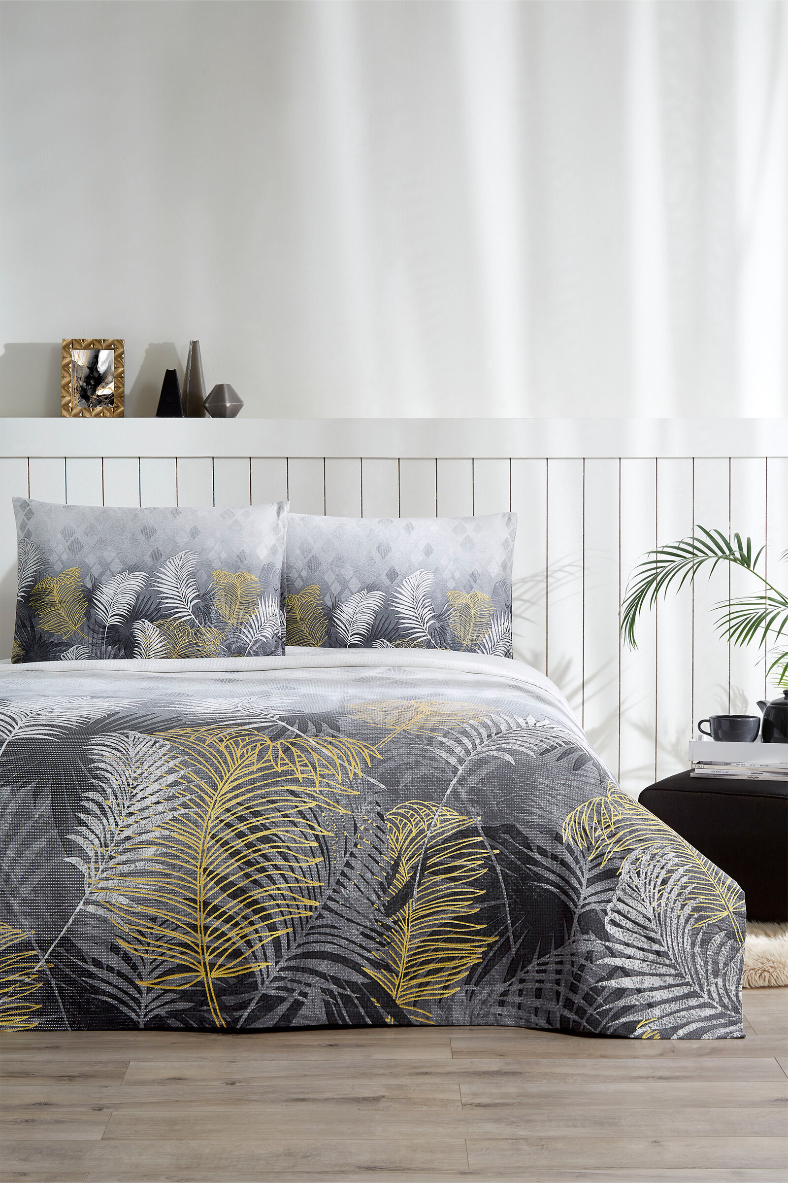 Özdilek Golden Palm Çift Kişilik Pike Takımı