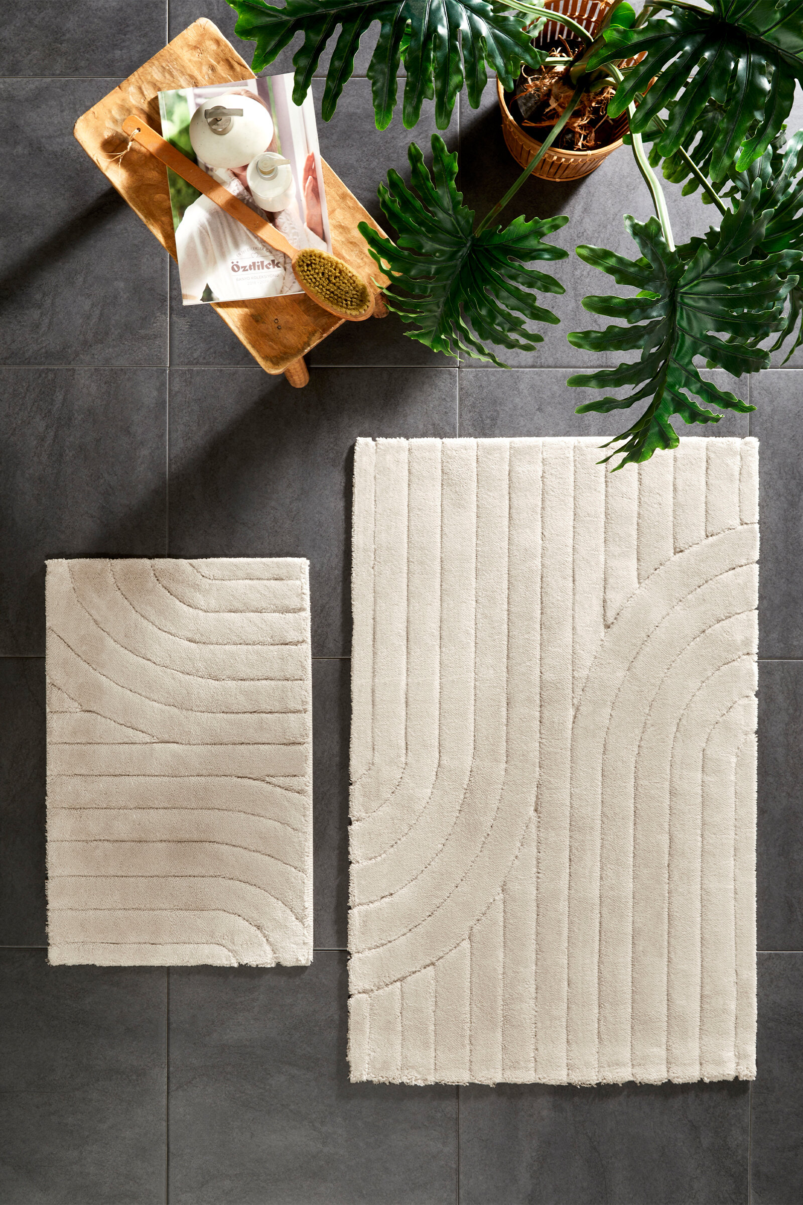 Özdilek Wavy 2'li Pamuk Klozet Takımı