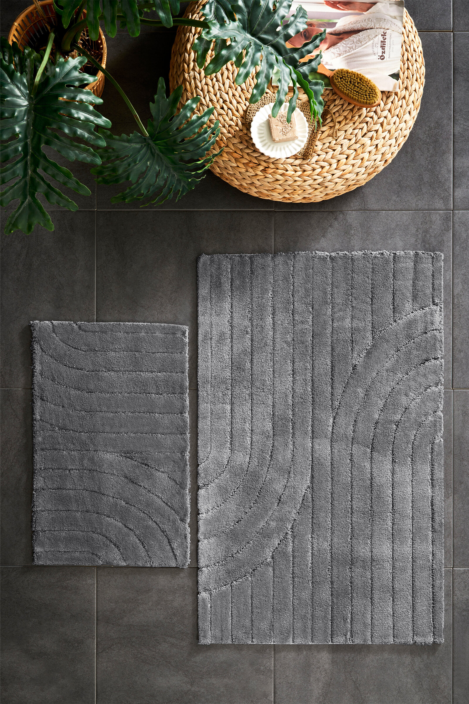 Özdilek Wavy 2'li Pamuk Klozet Takımı